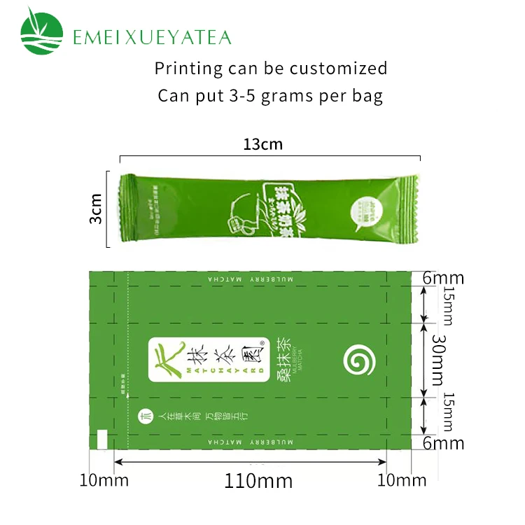 Сертифицированный органический порошок зеленого чая маття в виде чайника те Верде