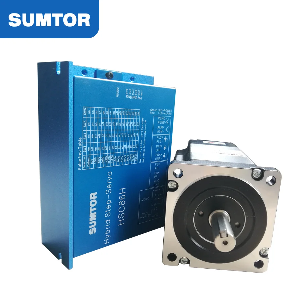 118 мм длина комплекта сервопривода чпу nema 34 шаговый двигатель с замкнутым контуром с датчиком 2HSS86H HSC86H
