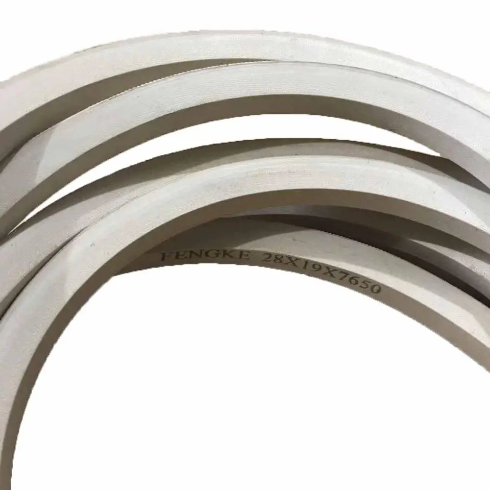 Белые резиновые ремни верхний нажимной ремень 28x19x7650 для деревообрабатывающих станков