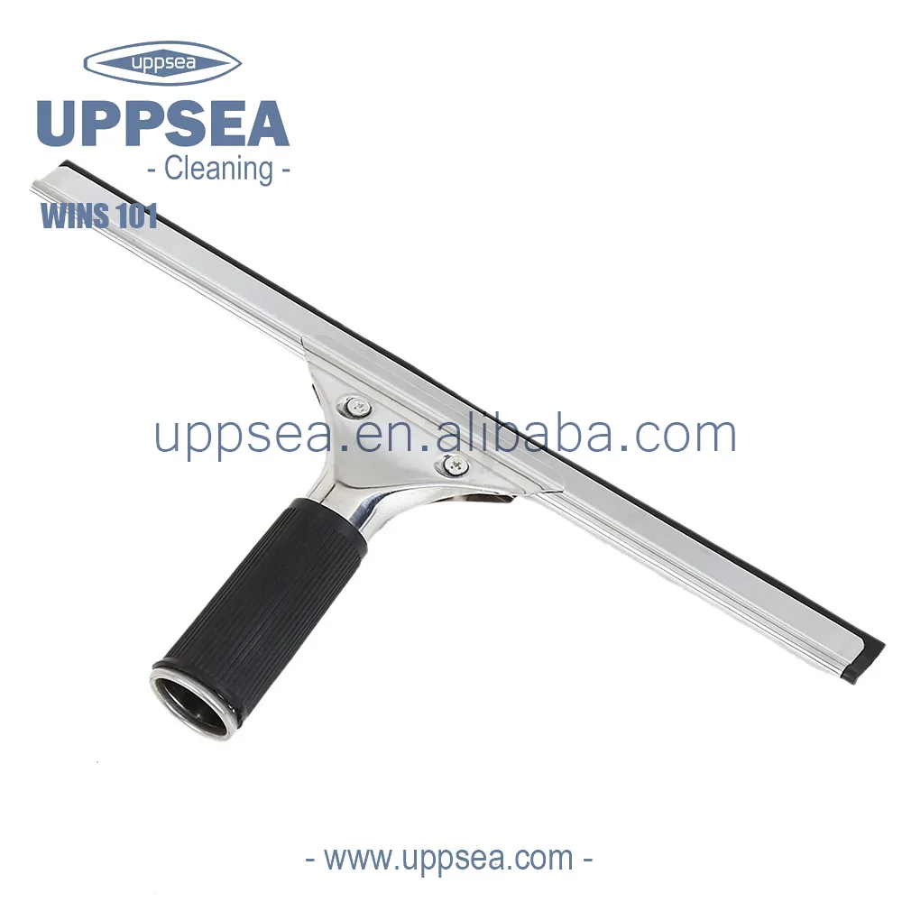 Professional Performance Grip Stainless Steel Window Squeegee All Purpose Heavy Duty Squeegee 14 inch