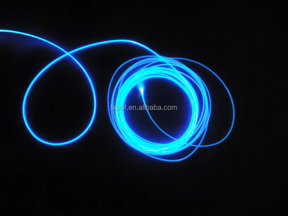 3.0mm Side Glow Fiber Optic Cable fibre light use on car