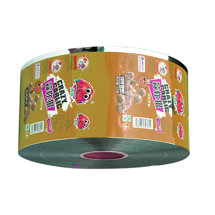 Factory manufacture customized cheap BOPP laminated colorful snacks packaging film