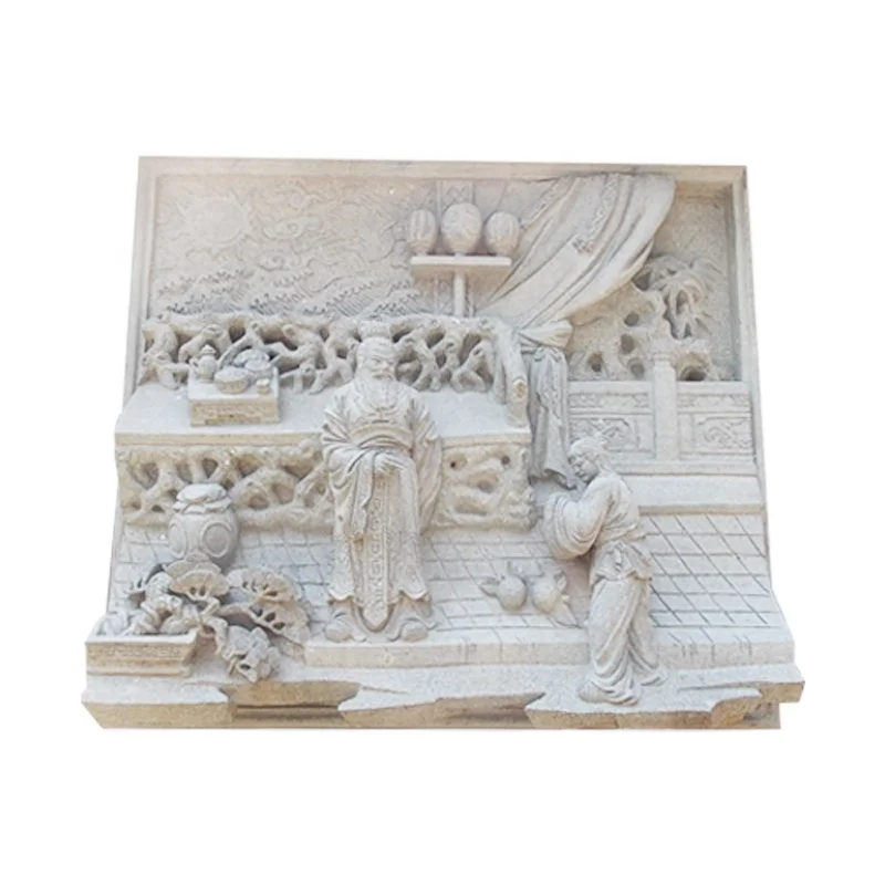 Exquisite hanging painting Indoor hanging mural relief sculpture Chinese Modern Style  Natural Marble Relief Sculpture