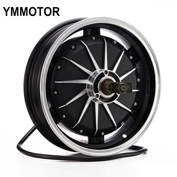 14 Inch 4000W 72V Super Power  Bldc Hub Motor Electric Motorcycle Brushless Dc Motors For Sale