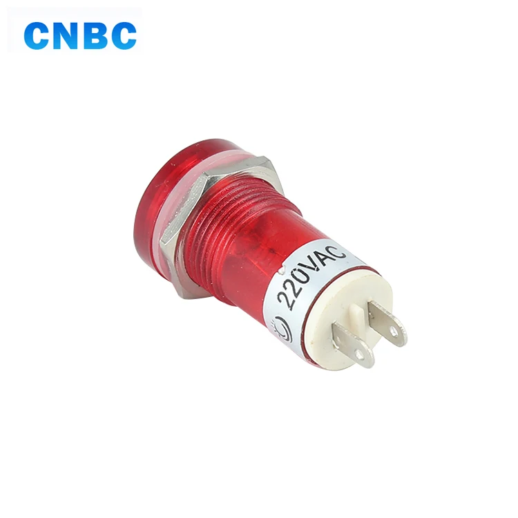 Hot selling 15mm diameter high quality plastic red amber 12v 24v 110v 120v 220v waterproof led indicator light with pins