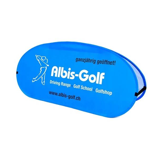 Outdoor horizontal sport advertising promotional custom print logo Golf folding A frame pop out banner for event
