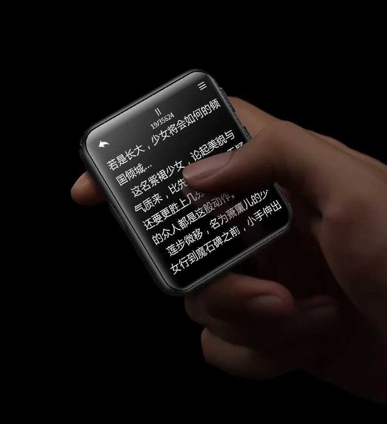 Спортивный мини MP3-плеер с сенсорным экраном, зажимом и ремешком для часов