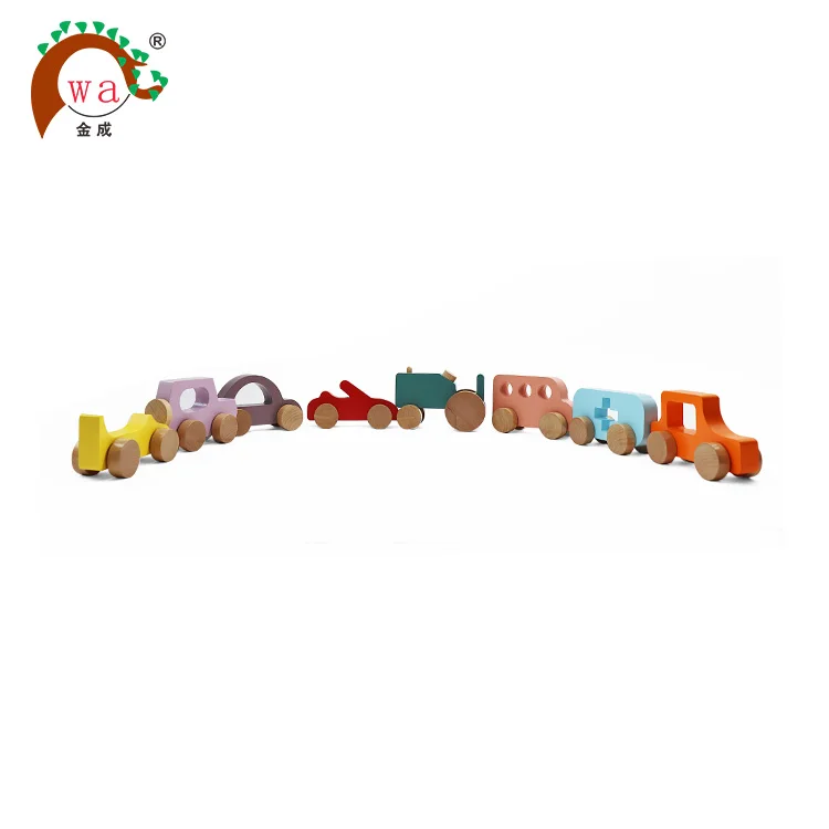 
Multicolor Wooden Small Toy Car For Kids Eight Toy Cars 