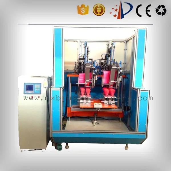 CNC 2 axis double tufting head plastic brush making machine/high efficient broom making machine/broom tufting machine