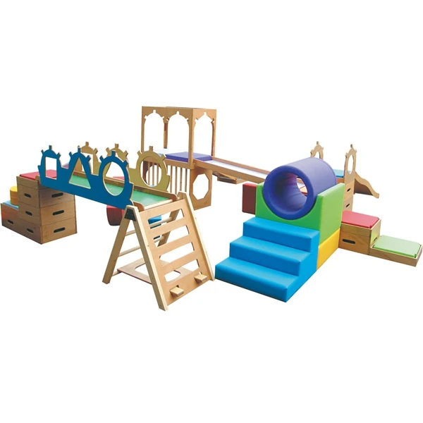 Высококачественная деревянная горка для скалолазания и сенсорных тренировок для детей, распродажа детских игр