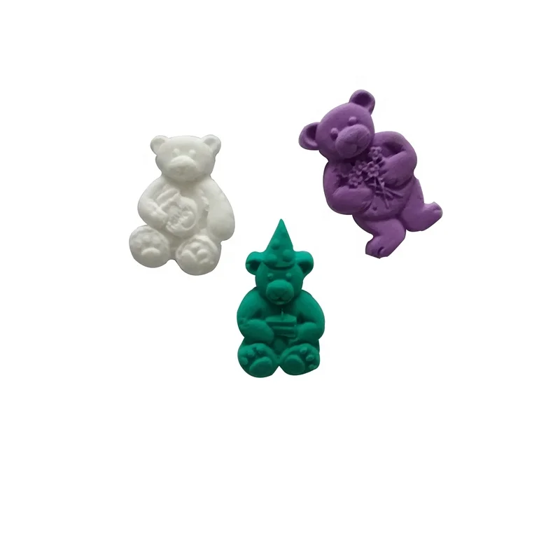 Hot Sale Lovely Baby Bear Family Shape Cake Decorating Tools Baking Mold Fondant Silicone Mold