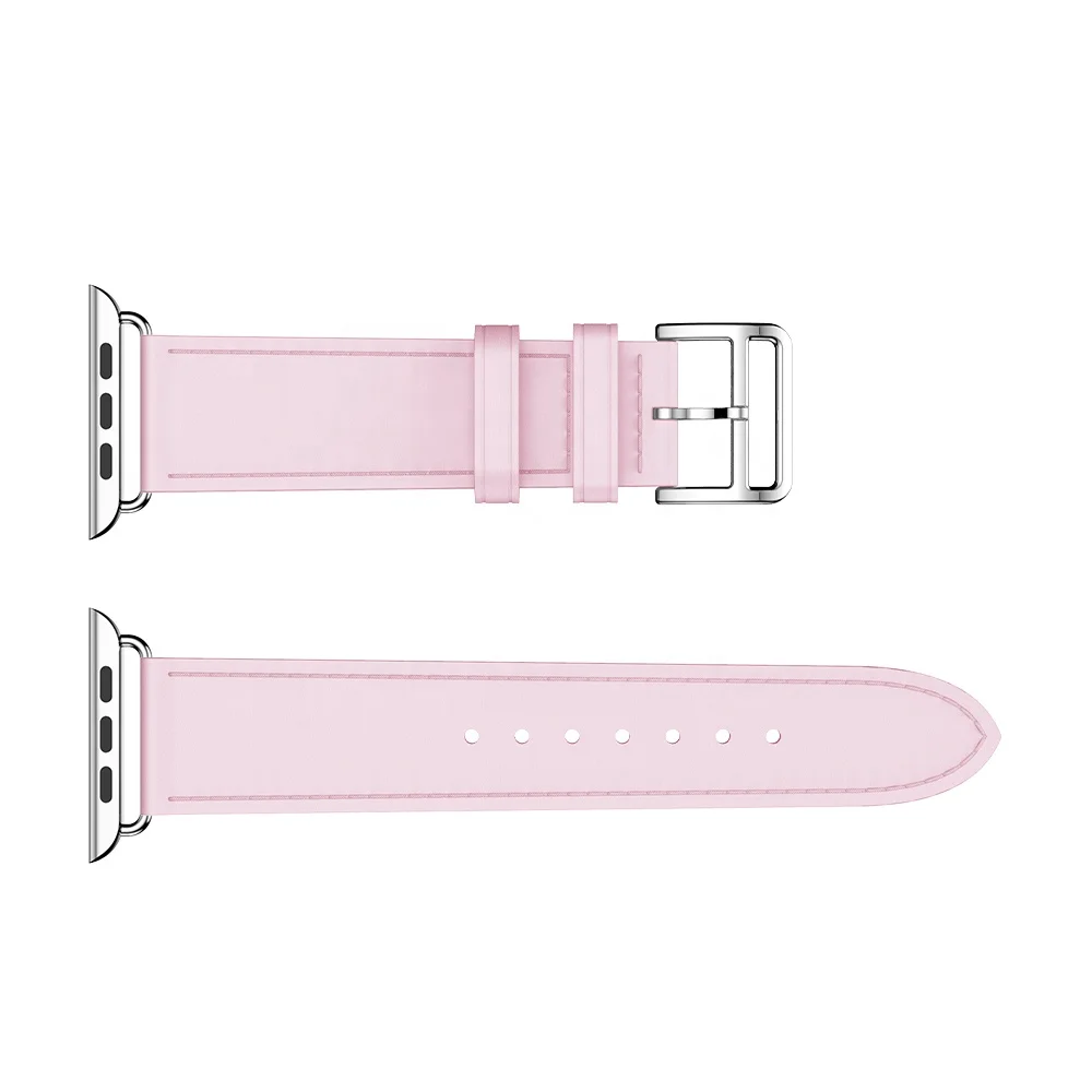 Men Leather Watch Band Pu Leather Watch Strap For Apple Watch 8 7 6 5 4 3 2