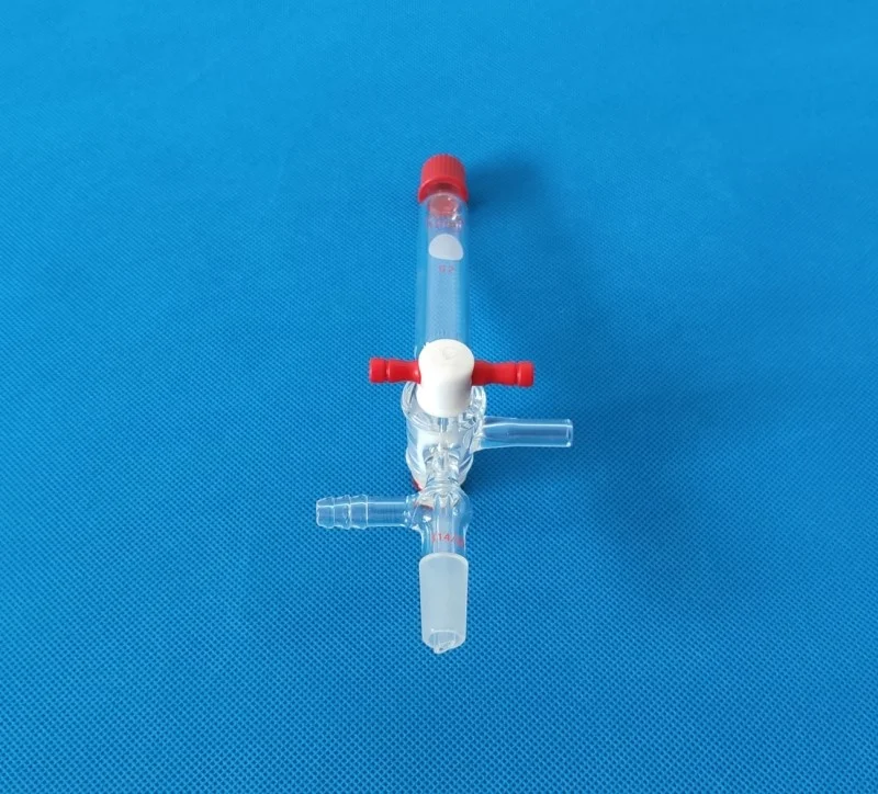 10 25 50 100 250ml Lab use glass solid Phase Peptide Synthesis Vessel with PTFE Stopcock