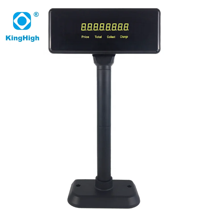 LED POS Pole Display Cash Register English LED Customer Displays