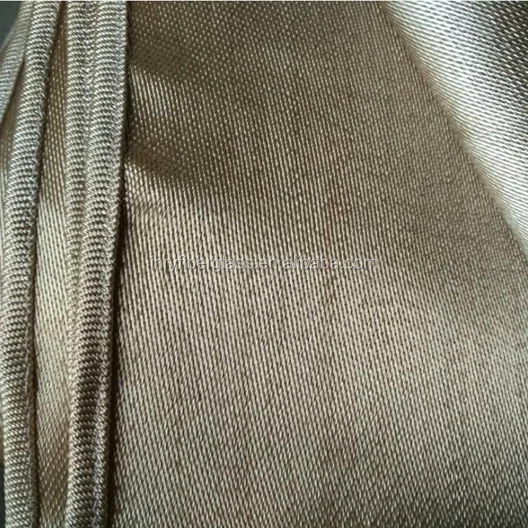 Anti-burning Insulating Satin Weave  Fiberglass Cloth/Fabric Roll for industry use