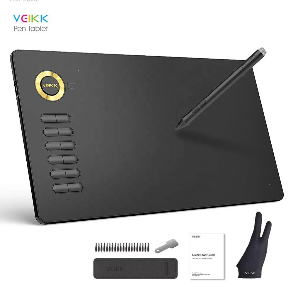 VEIKK A15 e signature pad for animation drawing tablet with stylus