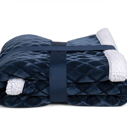 
2019 hot sale Soft warming flannel sherpa blanket wholesale fleece blanket 460gsm flannel fleece blankets 