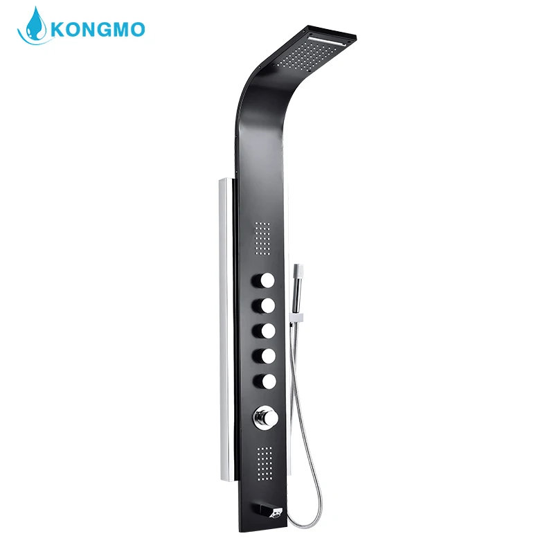 
Многофункциональный осадков водопад стиль бронзовая отделка ванная комната настенное крепление душевая панель из нержавеющей стали башенная система 