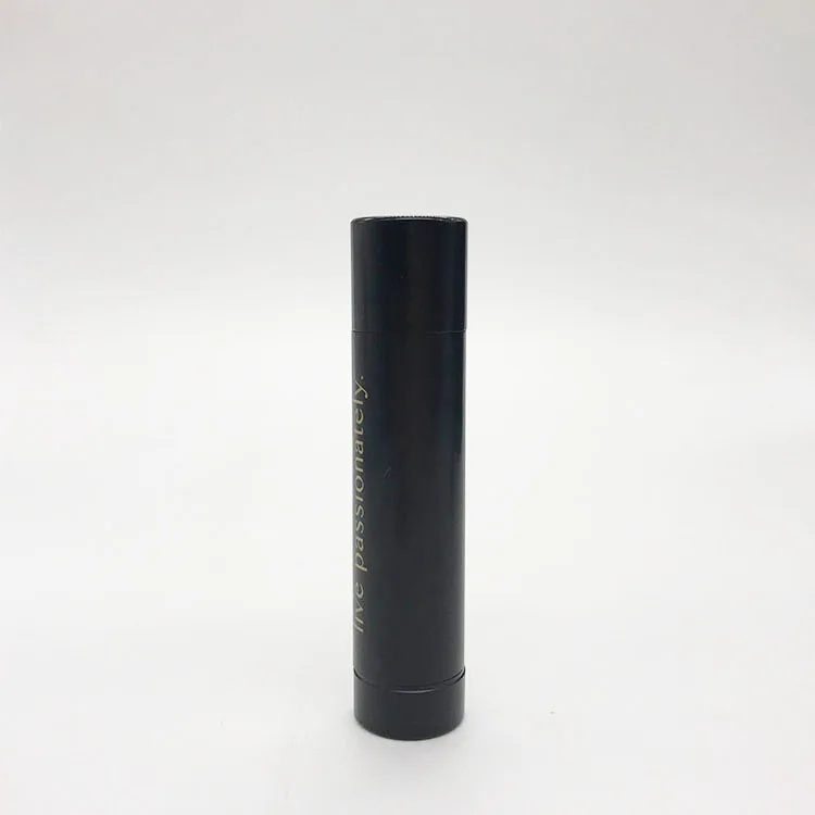 Matte color round lip balm tube