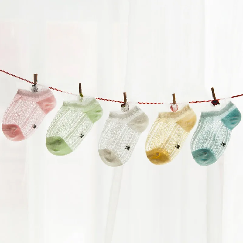 
New Baby Socks Wholesale Summer Style Mesh Combed Cotton Kids Baby Boy or Girl Lace Socks 
