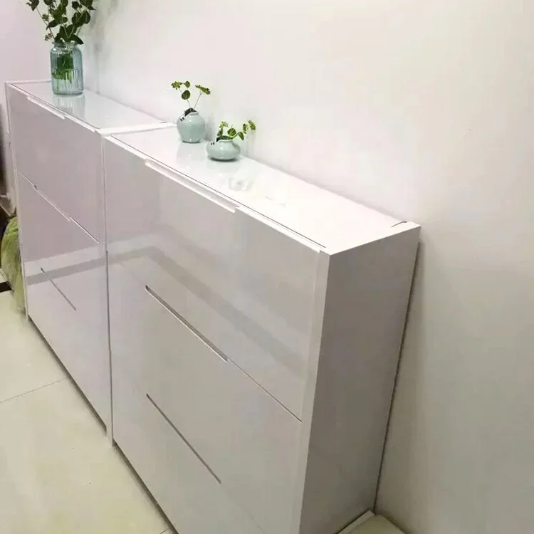 Simple Living Room Wooden Storage Furniture Modern Shoe Cabinet