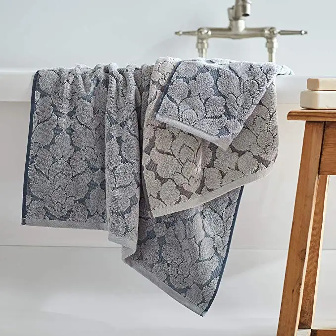 High Quality  100% Cotton Jacquard Terry Hand Towel and Face Towel