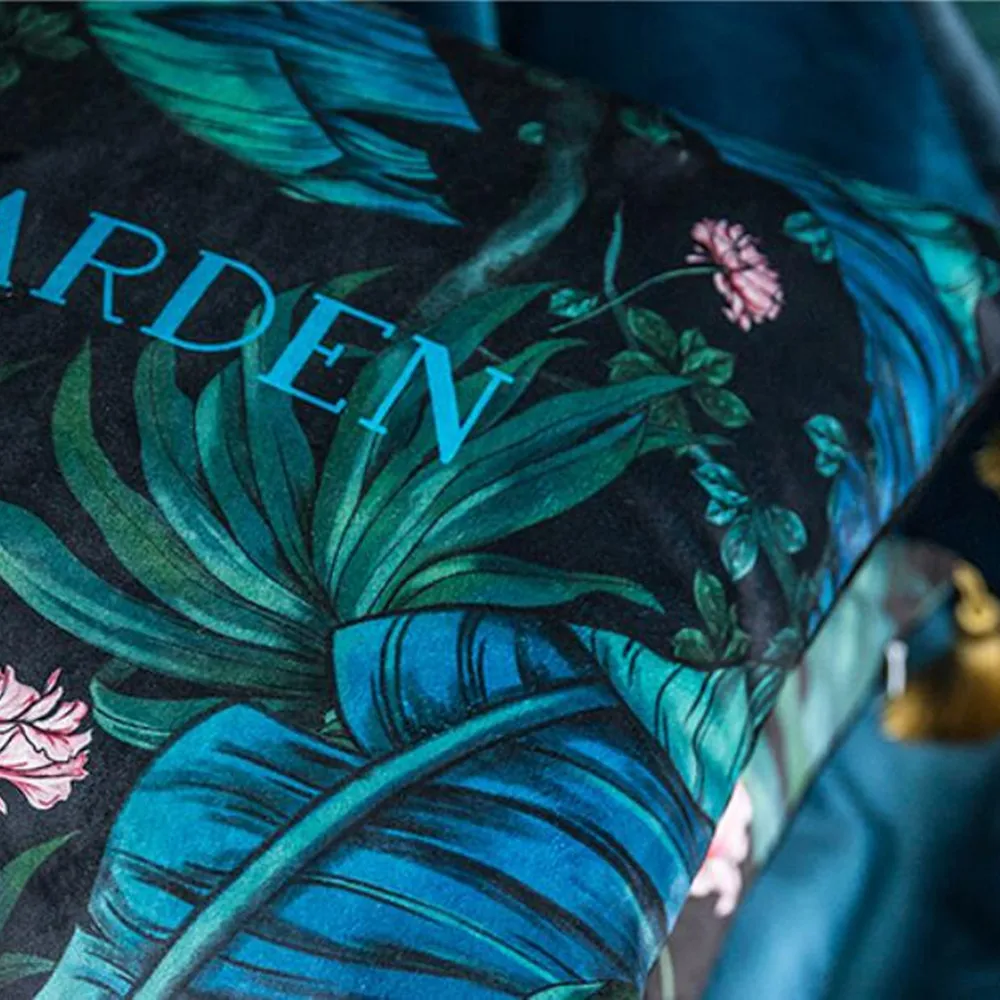 American style Forest Restaurant Sofa Square Cushion Short Furry Comfortable Leopard Pillow Cover with tassels(BY12-B10016)