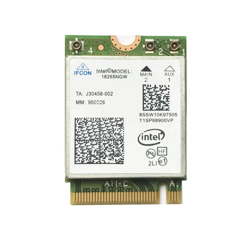 Tri-Band Wireless card 2.4G/5G BT 4.2 For Intel 8265NGW  WIFI Module 867Mbps Wireless Card