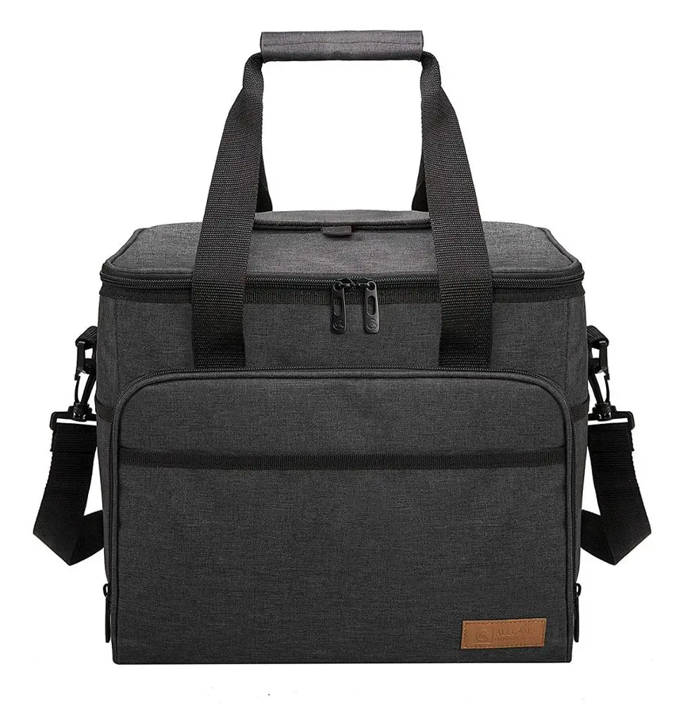 Collapsible Soft Insulated 40-can Cooler Tote Extra Large Lunch Bag 30L for Family Reunion, Work,Party, Beach,Picnics, Sporting