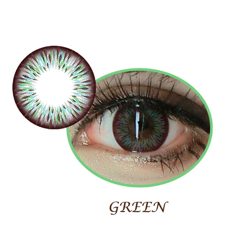 Meetone Lolly yealy big eye 3 tone doll eyes contact lenses