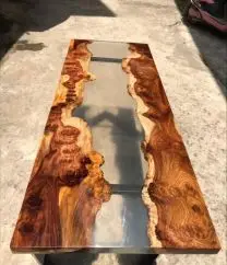 transparent epoxy resin liquid crystal clear  for Woodworking Art epoxy river table cristal ab colle resin epoxy