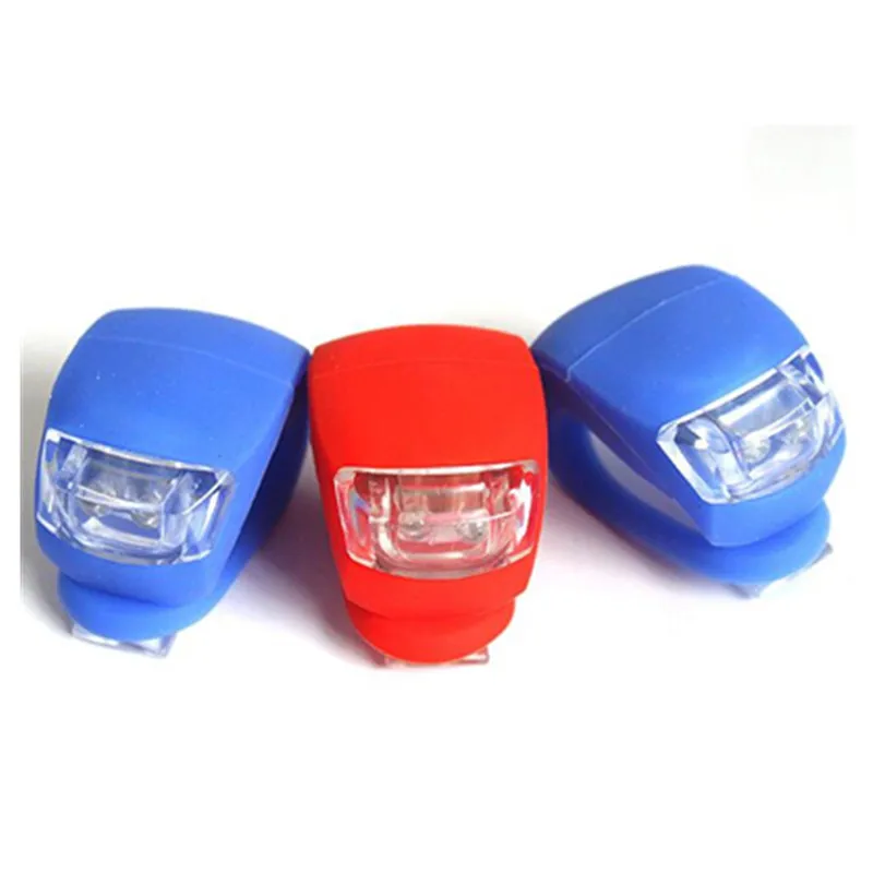 Bicycle Accessories Front and Rear Silicone LED Bike Light Set Multi-Purpose Water Resistant Headlight for Cycling Safety