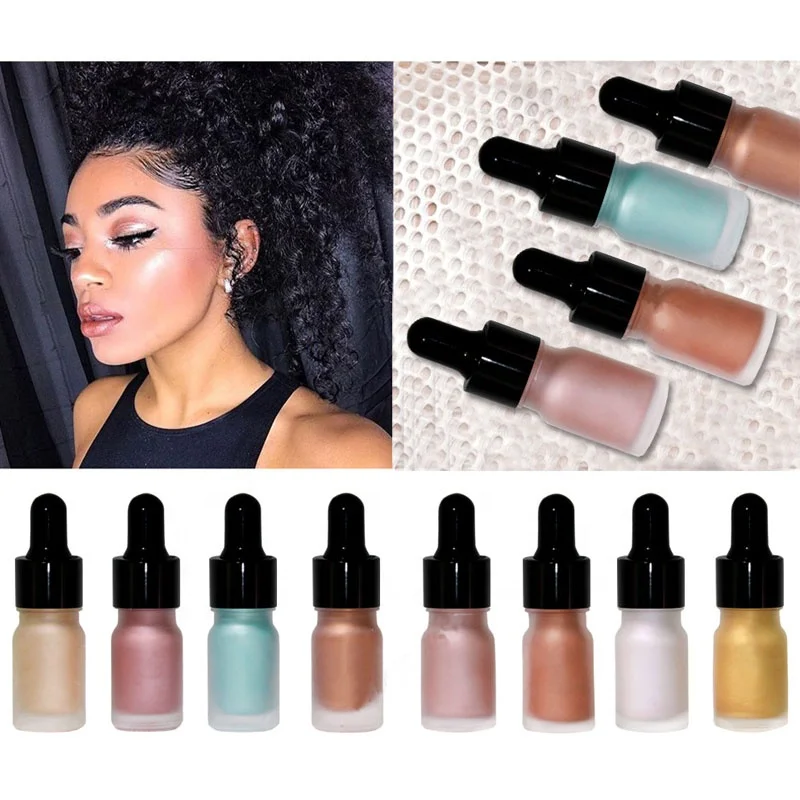 Professional face brighten cream illuminating loose powder highlighter makeup private label