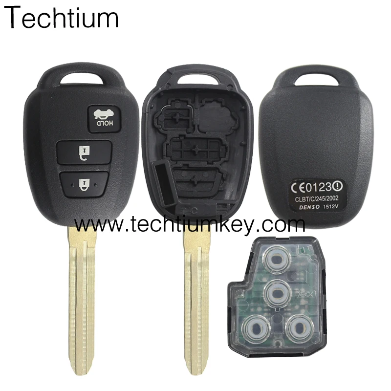 Factory sale car key 3+1 button with 433 Mhz (No Chip Inside) key remote car for Toyota RAV4 HYQ12BDM