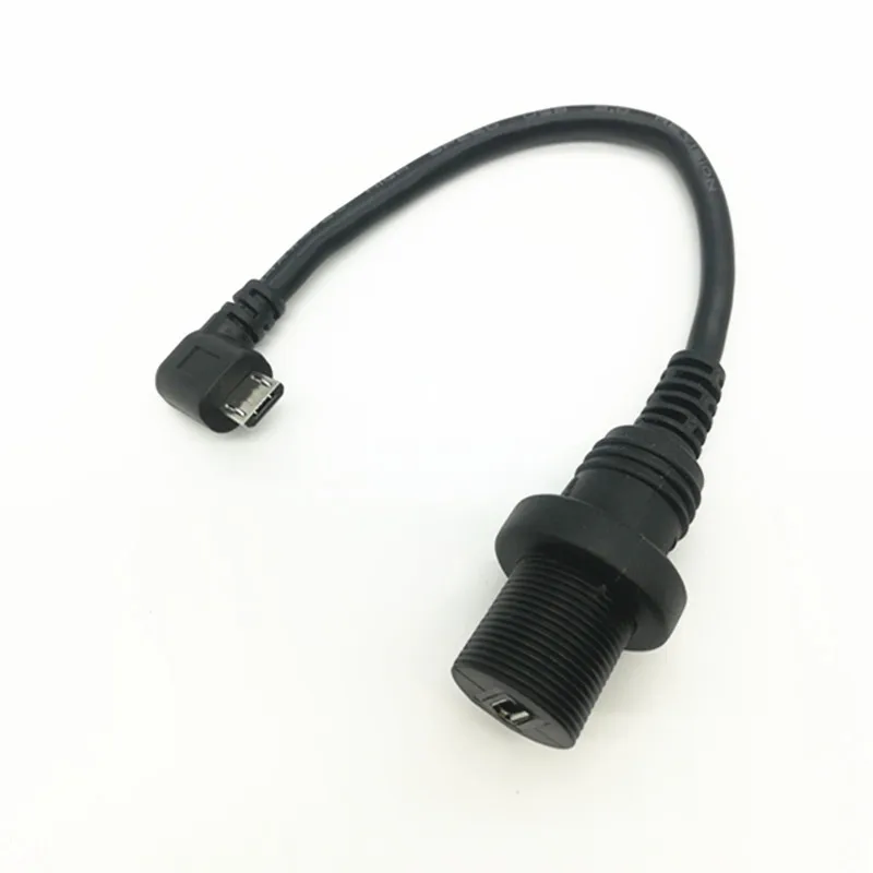 Пользовательский правый угол micro usb разъем водонепроницаемый разъем micro usb