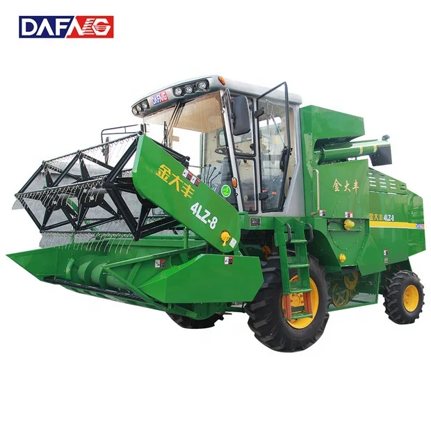
High Quality Wheel Type Self-propelled Wheat Combine Harvester Factory 