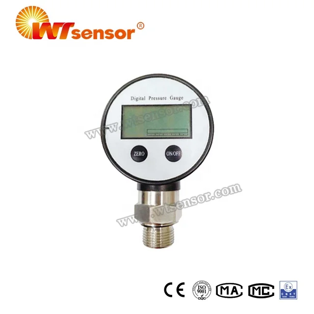 Battery Digital Pressure Gauge with LCD Display with Silicone Sensor (PCM510)