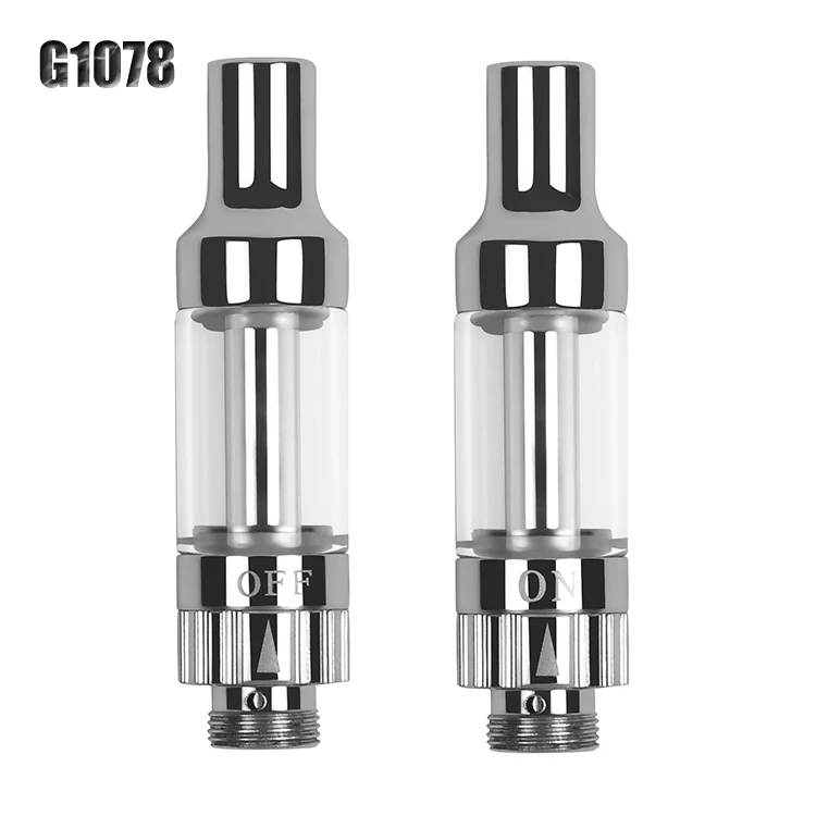 
Big vapor refillable glass tube leakproof 510 thread thick oil cbd tank 1 ml vape cartridge pens 