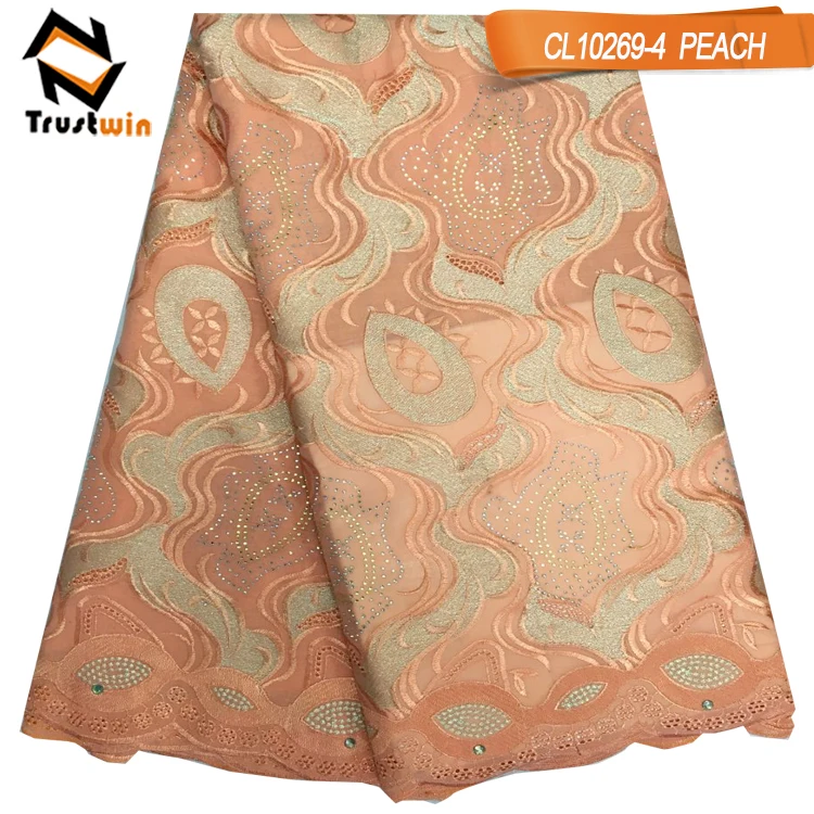 New design mixed colour swiss voile lace cotton lace embroidery fabric