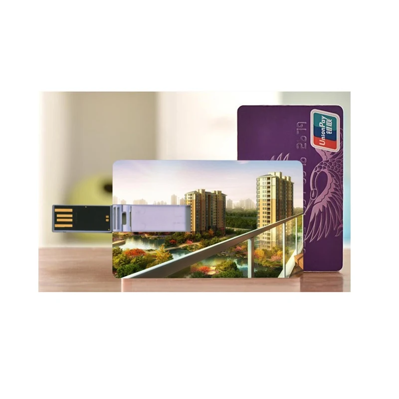 Both Sides Full Color Printing Graphics Card Usb 2.0 Interface 1GB-128Gb Business Usb Credit Card