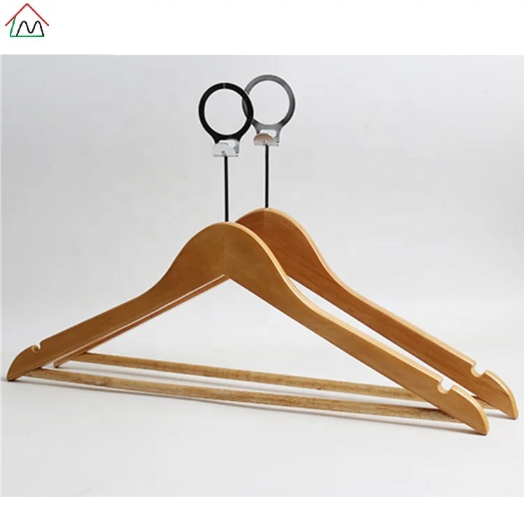 LMH6600 Hot Sale Hotel Anti-theft Hangers Clothes Wooden Hangers