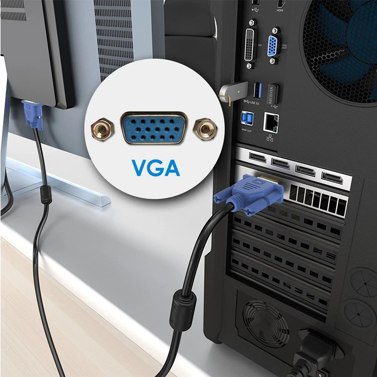 SIPU Оптовая монитора компьютера 3 + 5 VGA кабель высокоскоростной кабель цена ноутбука VGA