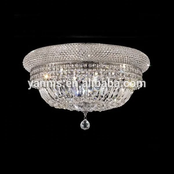 Modern  Empire  K9 Crystal Remote Control Indoor Living Room Decorative LED Ceiling Lights Lamp