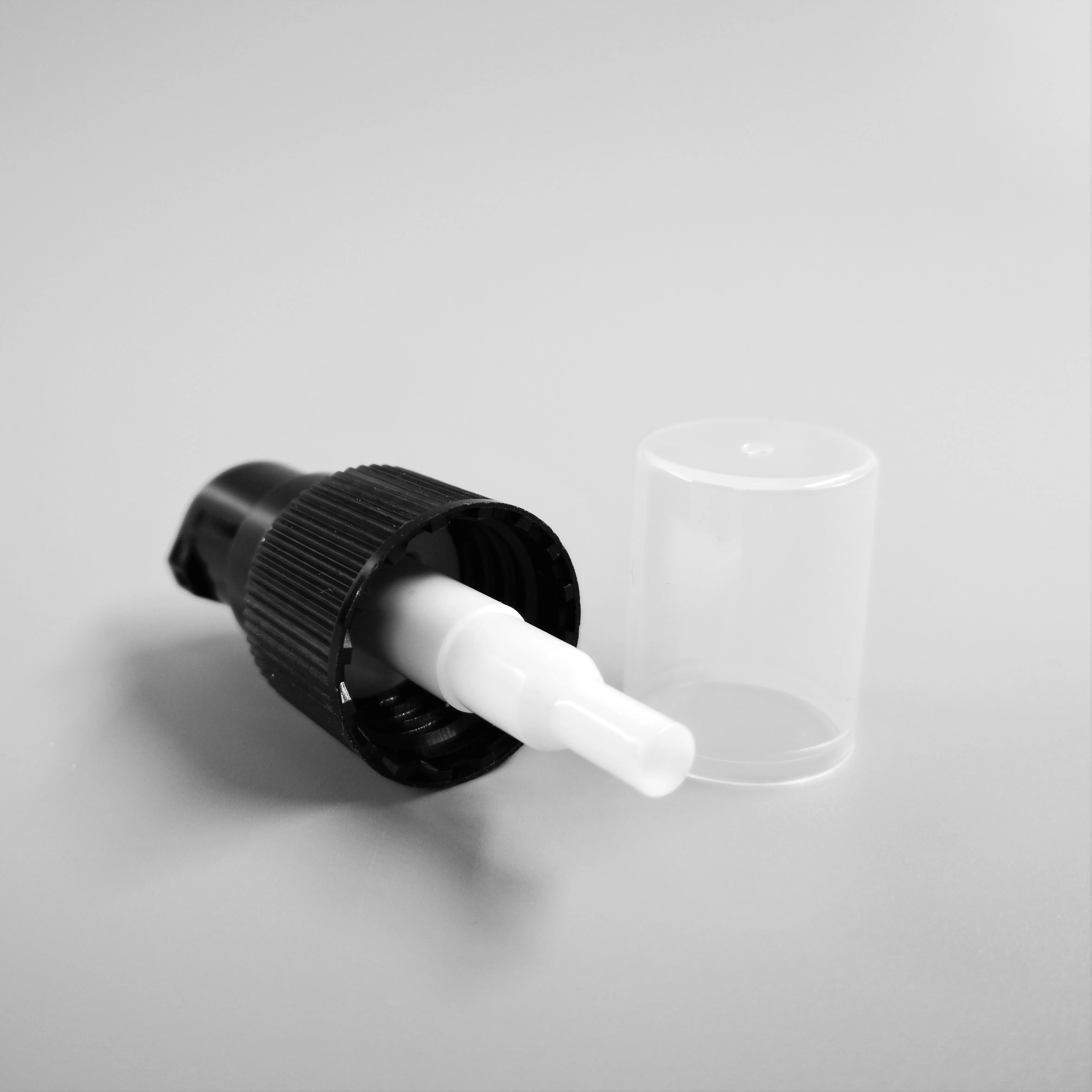 
Ningbo Yuyao Wholesale Black Plastic 20/410 Lotion Pump with Half CAP 
