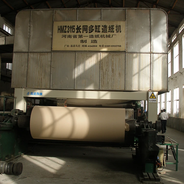 Пшеничная солома целлюлозы 3600 мм гофрированный лист Craft Packaging Paper Manufacturing Line для продажи