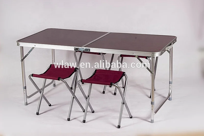 
Portable Picnic folding table and chair set 