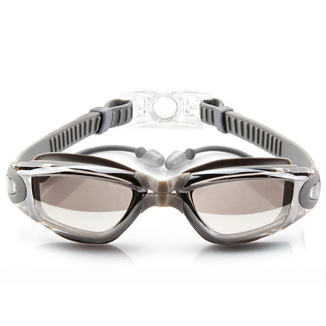 Hot selling fashion design indoor waterproof swimming glasses clear vision swimming goggle with ear plug