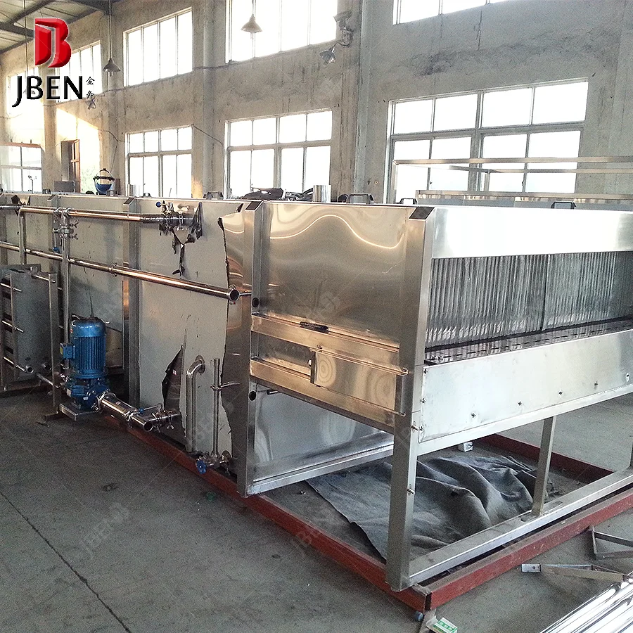 Непрерывный пастеризатор для бутылок с молоком и соком