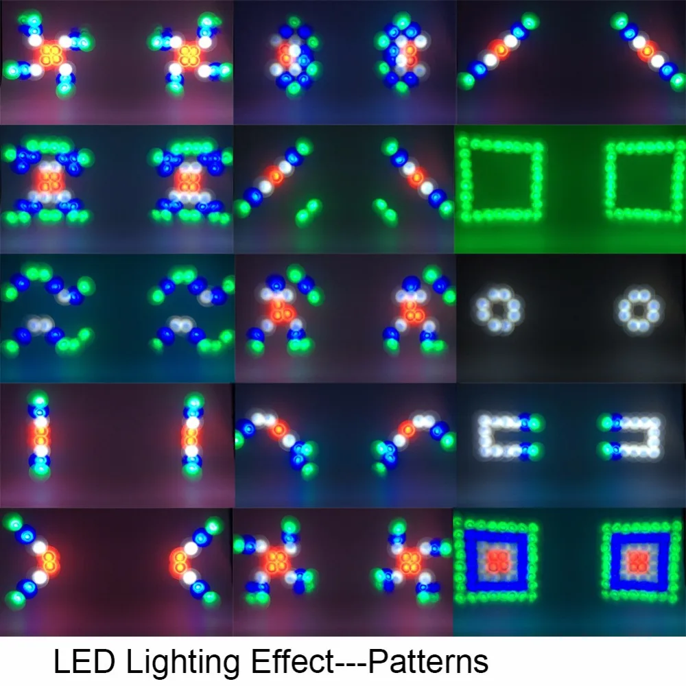 20W Double Lens 128pcs 5MM LED Pixel Light RGBW Pattern Stage Light Airship Projector Lights