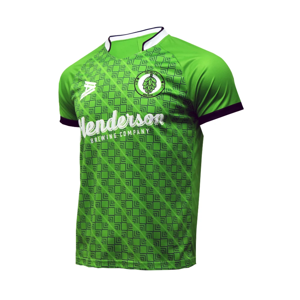 Cheap Custom Black Green Soccer Jersey Football Shirt Design Your Own Soccer Uniform